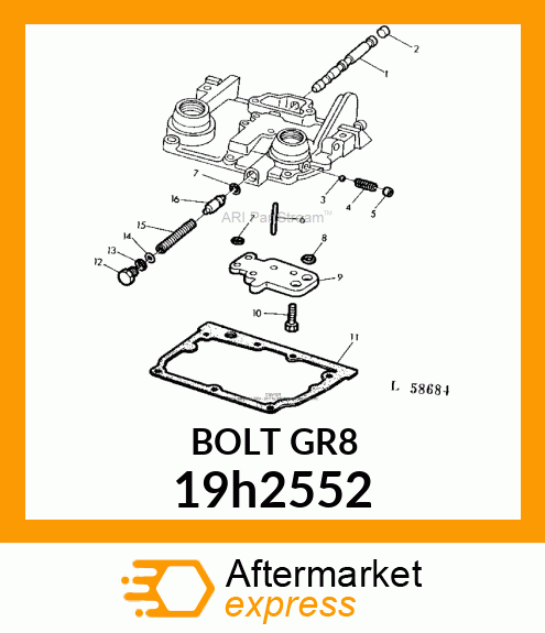 SCREW, HEX HEAD 19h2552