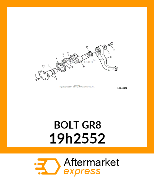 SCREW, HEX HEAD 19h2552