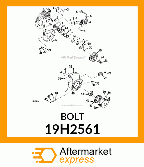 SCREW, HEX HEAD 19H2561