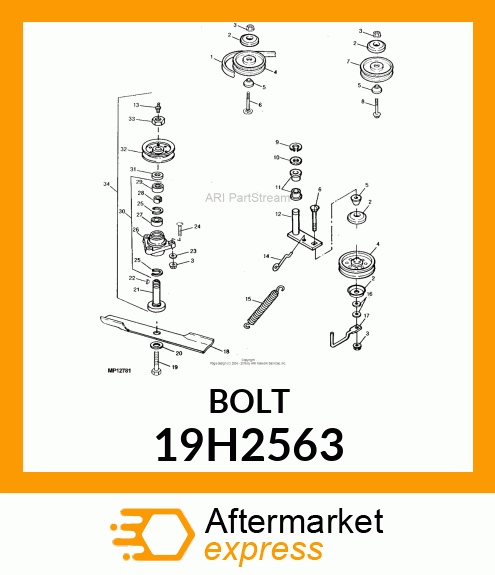 SCREW, HEX HEAD 19H2563