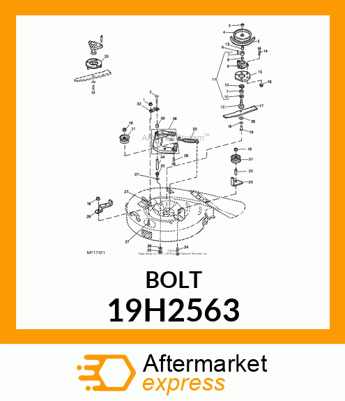 SCREW, HEX HEAD 19H2563