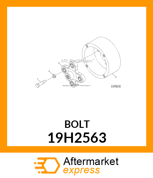 SCREW, HEX HEAD 19H2563