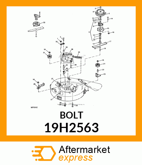 SCREW, HEX HEAD 19H2563