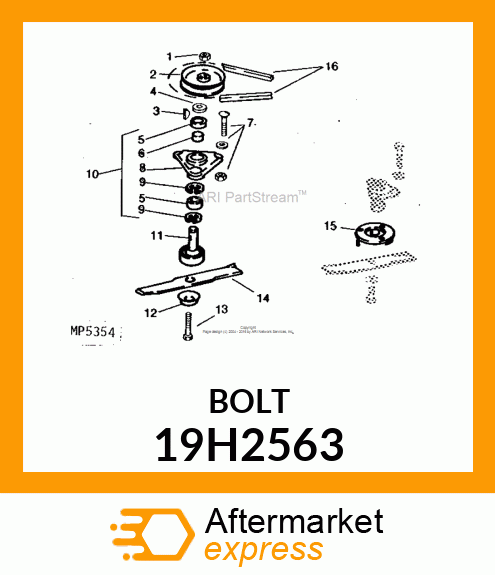 SCREW, HEX HEAD 19H2563