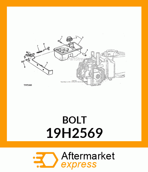 SCREW, HEX HEAD 19H2569