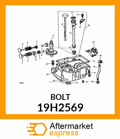 SCREW, HEX HEAD 19H2569