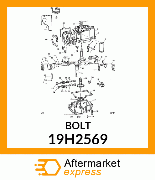 SCREW, HEX HEAD 19H2569