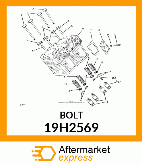 SCREW, HEX HEAD 19H2569