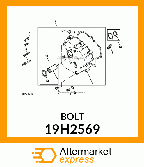 SCREW, HEX HEAD 19H2569