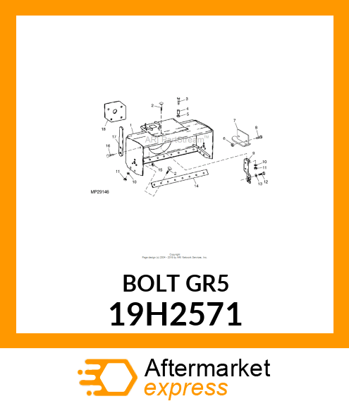 SCREW, HEX HEAD 19H2571