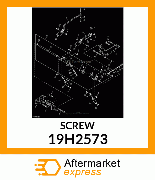 SCREW, HEX HEAD 19H2573