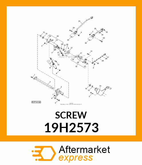 SCREW, HEX HEAD 19H2573