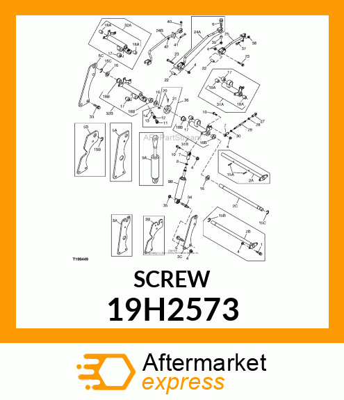 SCREW, HEX HEAD 19H2573