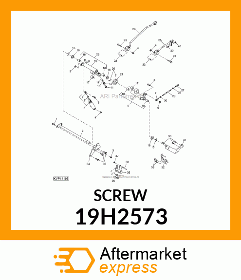 SCREW, HEX HEAD 19H2573