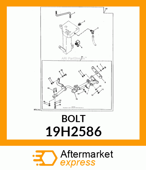 SCREW, HEX HEAD 19H2586