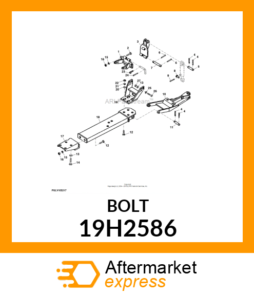 SCREW, HEX HEAD 19H2586