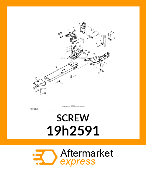 SCREW, HEX HEAD 19h2591