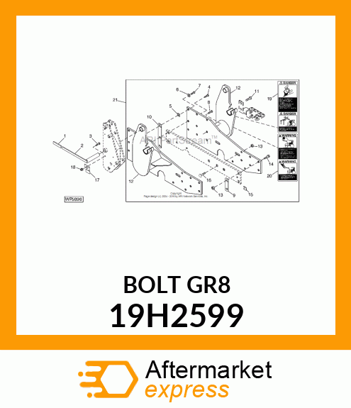 SCREW, HEX HEAD 19H2599