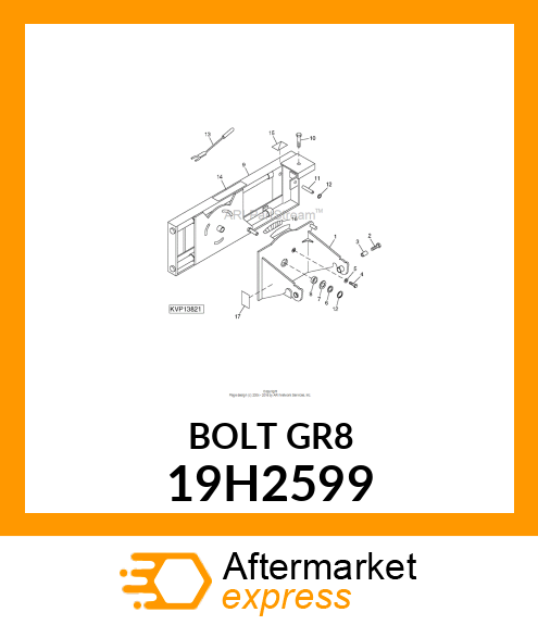 SCREW, HEX HEAD 19H2599