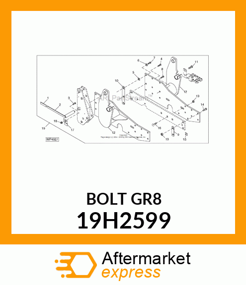 SCREW, HEX HEAD 19H2599