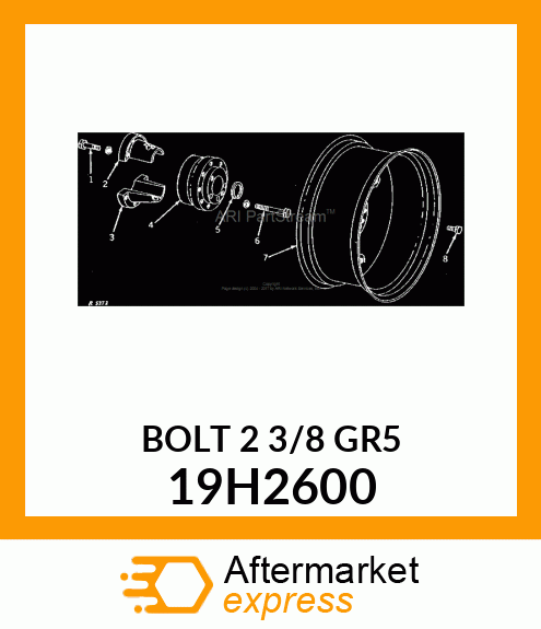 SCREW, HEX HEAD 19H2600