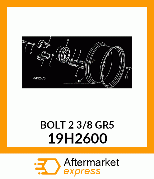 SCREW, HEX HEAD 19H2600