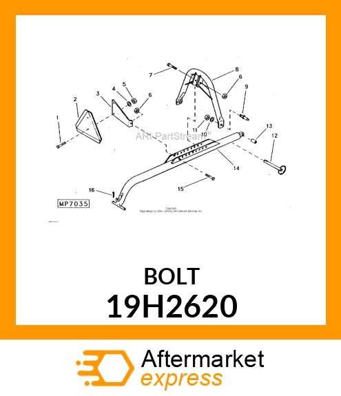 SCREW, HEX HEAD 19H2620