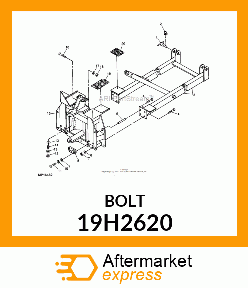 SCREW, HEX HEAD 19H2620