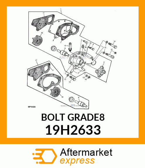 SCREW, HEX HEAD 19H2633