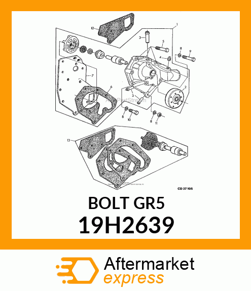 SCREW, HEX HEAD 19H2639