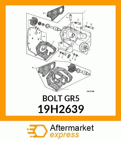 SCREW, HEX HEAD 19H2639