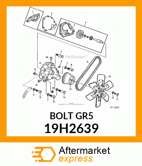 SCREW, HEX HEAD 19H2639