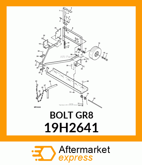 SCREW, HEX HEAD 19H2641