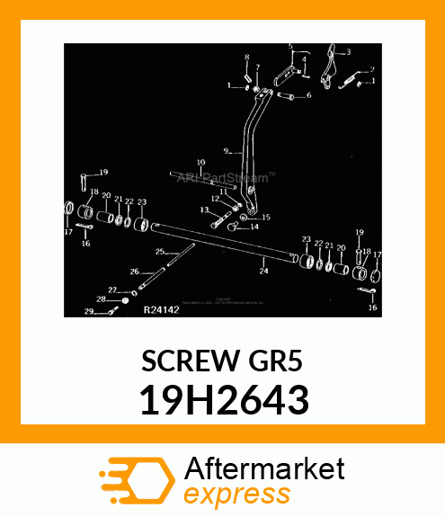 SCREW, HEX HEAD 19H2643