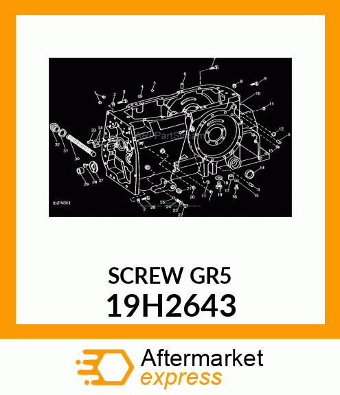 SCREW, HEX HEAD 19H2643