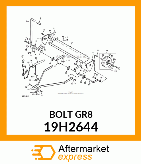 SCREW, HEX HEAD 19H2644