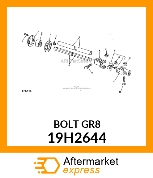 SCREW, HEX HEAD 19H2644