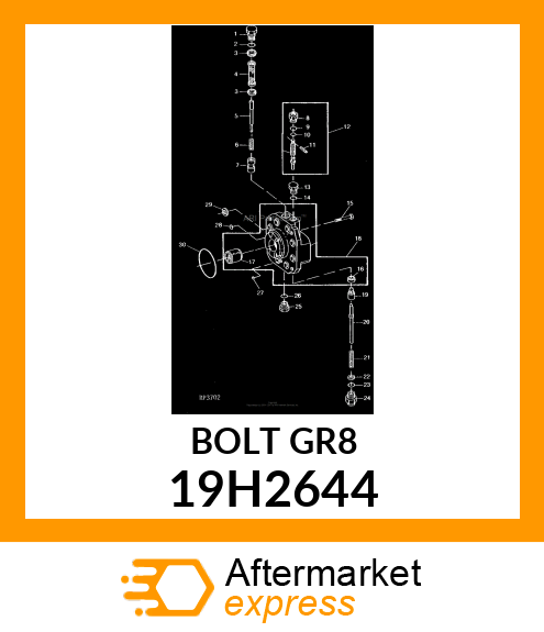 SCREW, HEX HEAD 19H2644