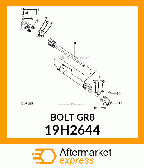 SCREW, HEX HEAD 19H2644