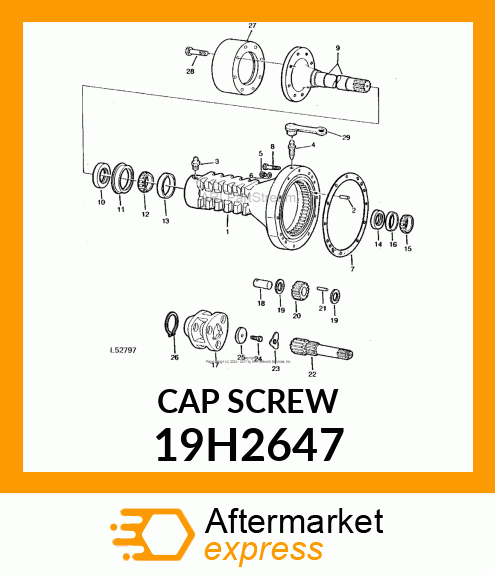 SCREW, HEX HEAD 19H2647