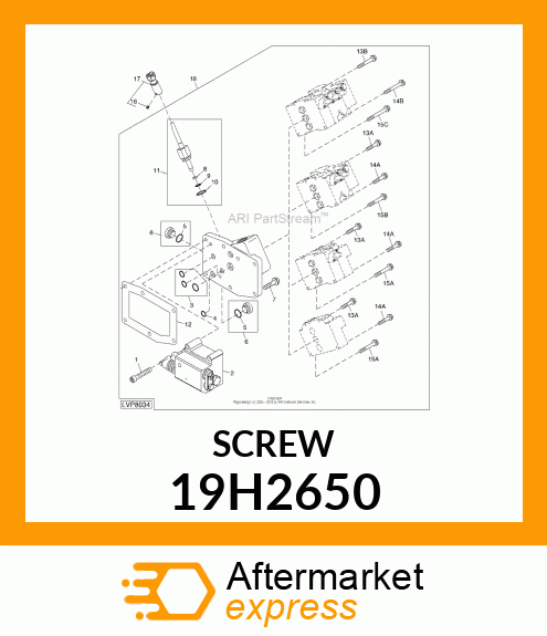 SCREW, HEX HEAD 19H2650