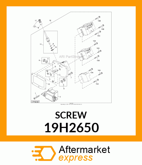 SCREW, HEX HEAD 19H2650