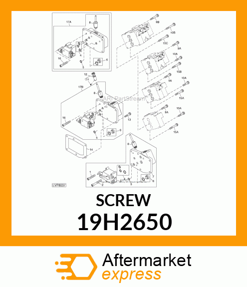 SCREW, HEX HEAD 19H2650