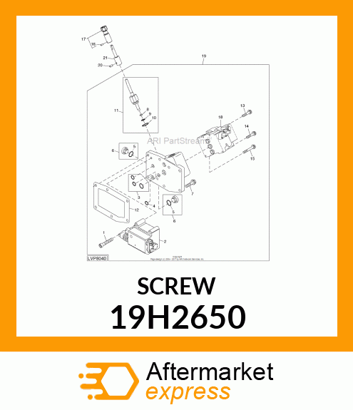 SCREW, HEX HEAD 19H2650