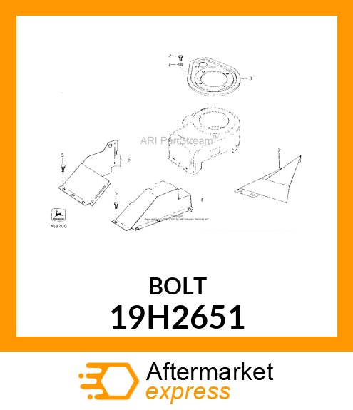 SCREW, HEX HEAD 19H2651