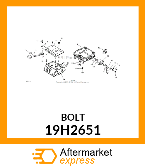 SCREW, HEX HEAD 19H2651