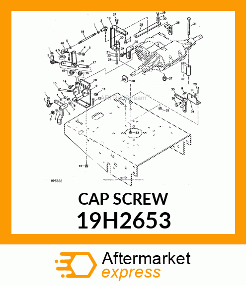 SCREW, HEX HEAD 19H2653