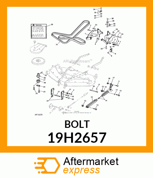 SCREW, HEX HEAD 19H2657