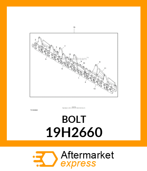 SCREW, HEX HEAD 19H2660