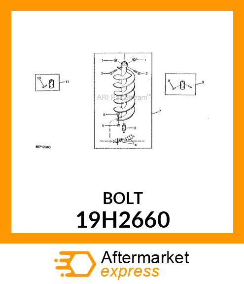 SCREW, HEX HEAD 19H2660